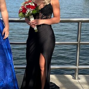 Black Corset Prom Dress